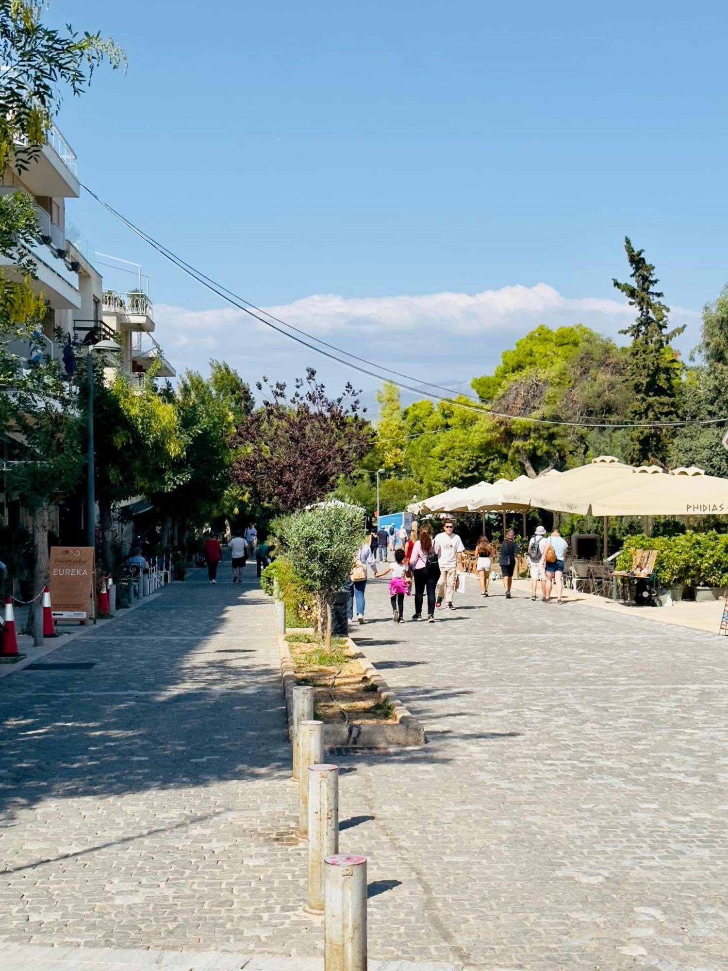 Yuna Penthouse, 100Sqm Private Rooftop Terrasse, Acropolis By Foot Atene Esterno foto