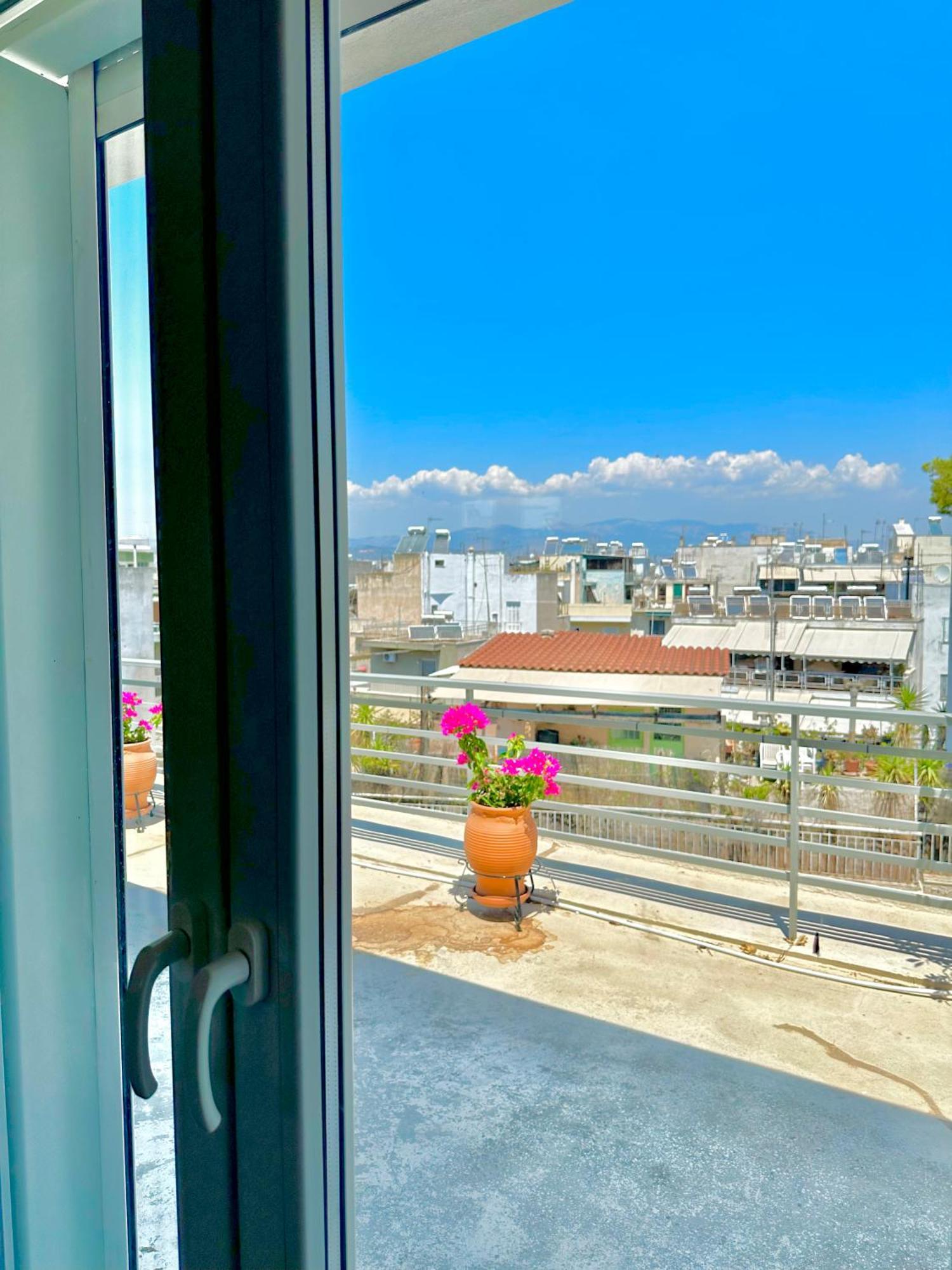 Yuna Penthouse, 100Sqm Private Rooftop Terrasse, Acropolis By Foot Atene Esterno foto