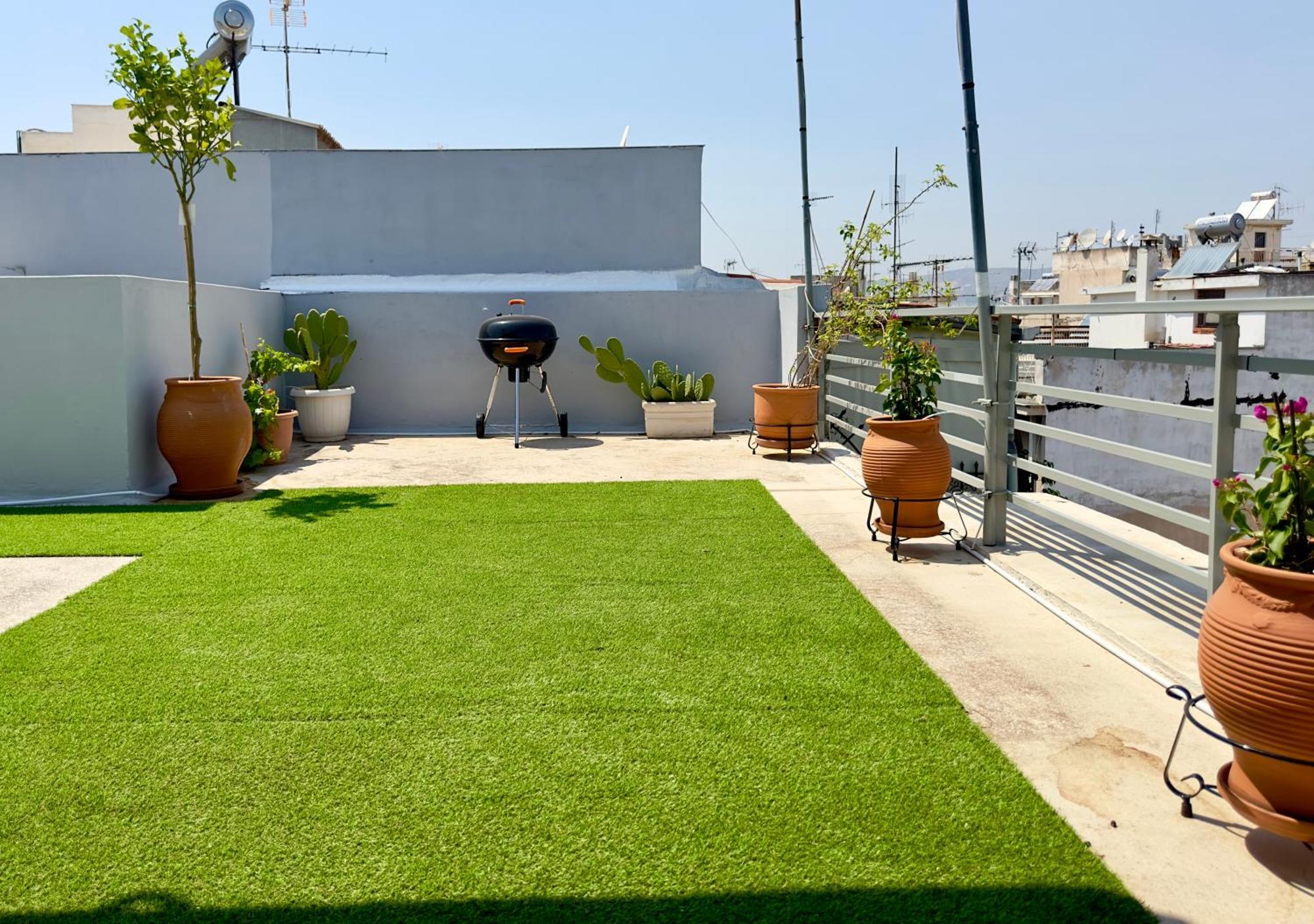 Yuna Penthouse, 100Sqm Private Rooftop Terrasse, Acropolis By Foot Atene Esterno foto